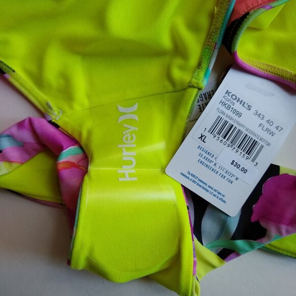 HURLEY MULTICOLOR BIKINI SET. NWT - Picture 9 of 9